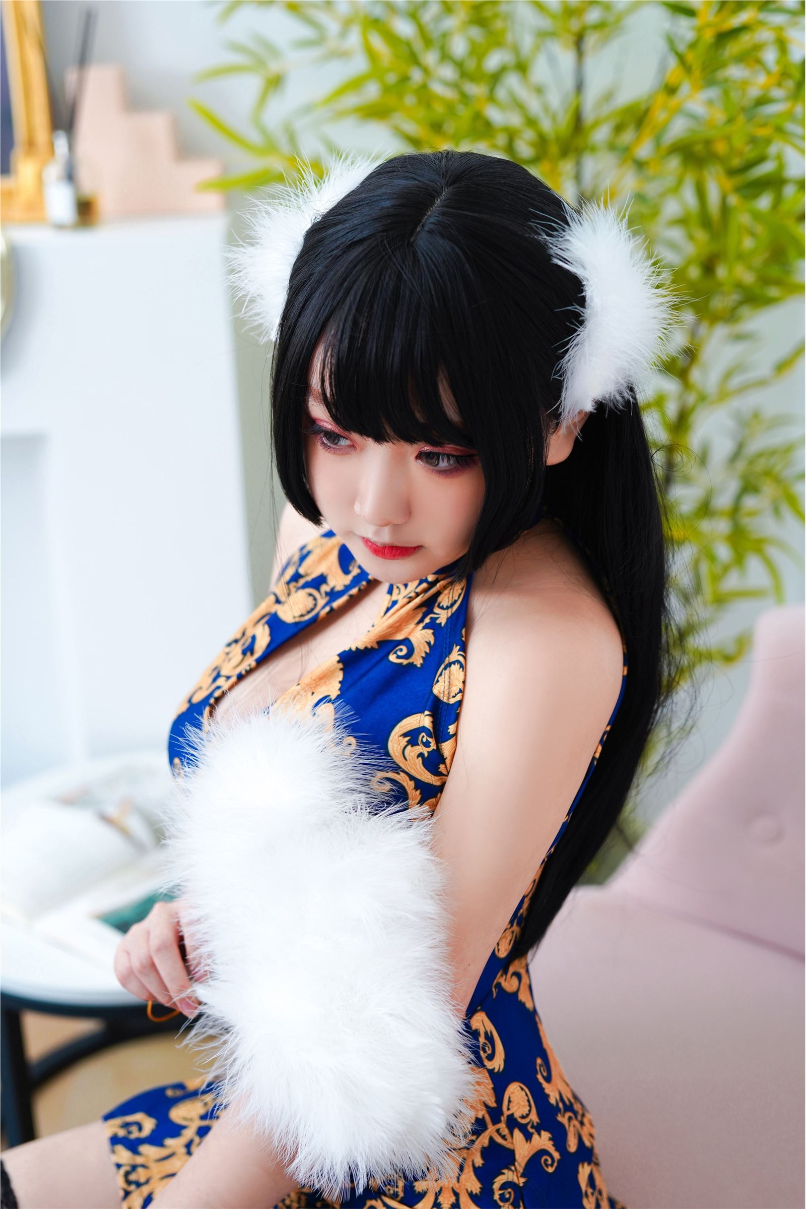 Naoyuki Enda NO.020 blue cheongsam(30)